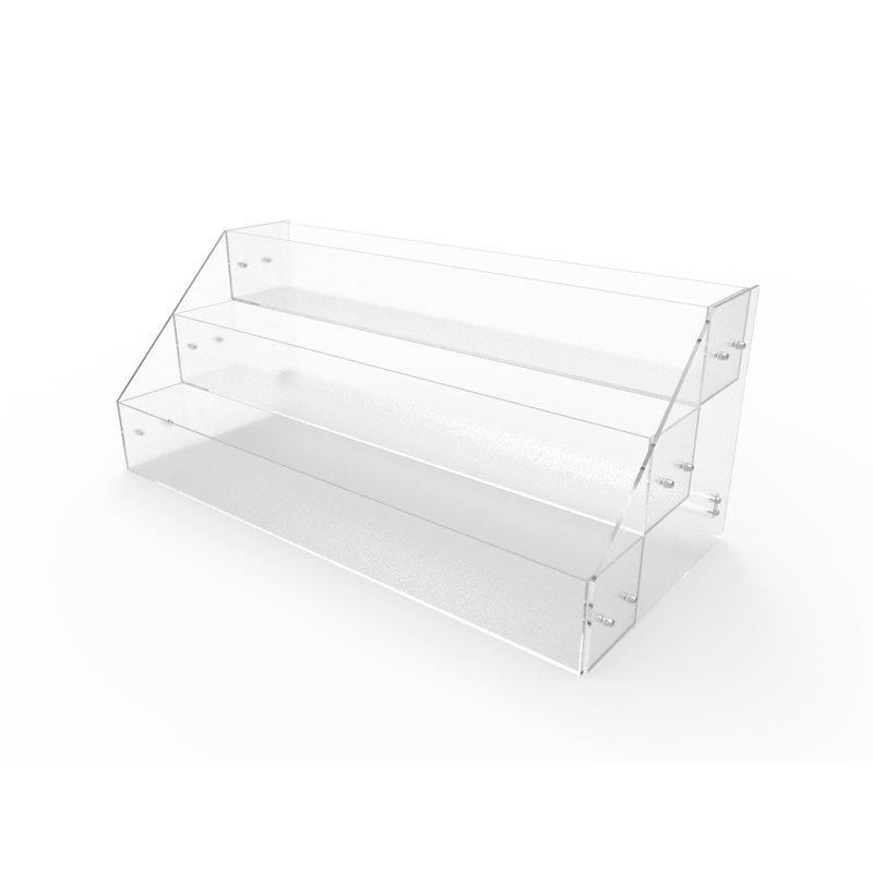 Fixturedisplays® Acrylic Candy Bin 3 Tier Literature Rack Dry Food Display Plexiglass Retail Bin